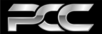 Peverel Car Company Ltd's logo, silver text that states PCC